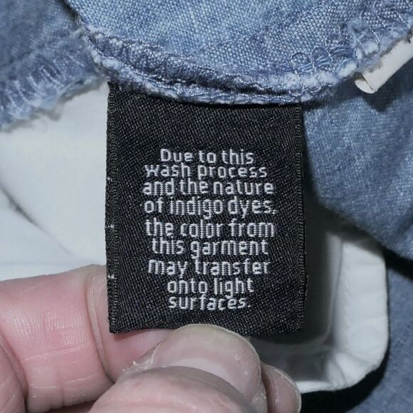 J. Crew Sz 12 Chambray Short Sleeve Dress Shoulder Ruffle Preppy Knee Length EUC - Picture 10 of 13